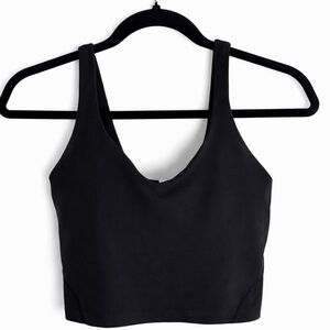 EUC Lululemon Athletica Align Tank Top Woman's sz 6 Black Cropped